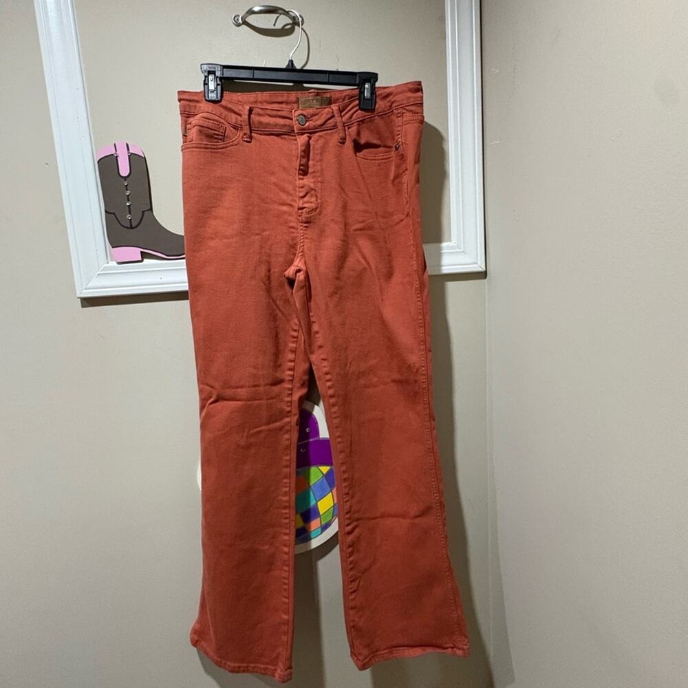 Judy Blue Vibrant Orange Denim